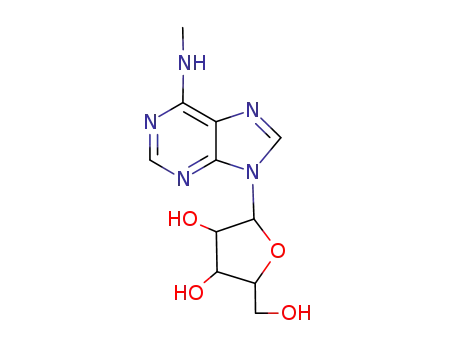 Molecular Structure of 60209-41-8 (6-methylaminopurine arabinoside)