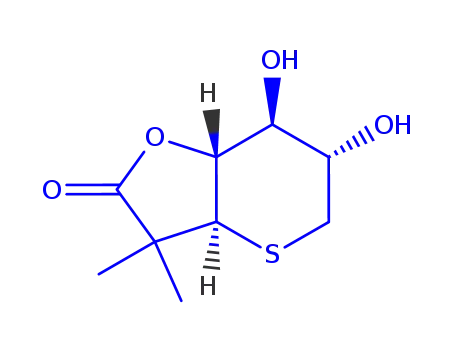 Molecular Structure of 601495-42-5 (D-gulo-Heptonic acid, 2,3,7-trideoxy-3,7-epithio-2,2-dimethyl-, gamma-lactone (9CI))