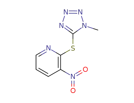 2-(1-methyl-1<i>H</i>-tetrazol-5-ylsulfanyl)-3-nitro-pyridine