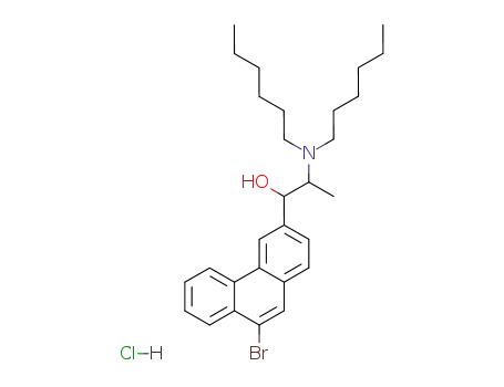 Molecular Structure of 5431-16-3 (1-(9-bromophenanthren-3-yl)-2-(dihexylamino)propan-1-ol)