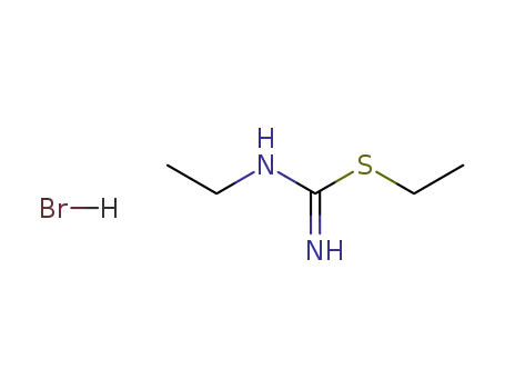 Molecular Structure of 52130-11-7 (Carbamimidothioic acid,ethyl-, ethyl ester, monohydrobromide (9CI))