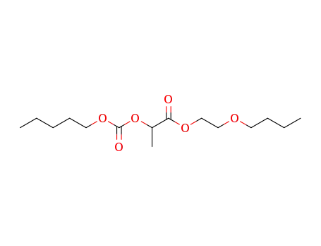 Molecular Structure of 5420-71-3 (2-butoxyethyl 2-{[(pentyloxy)carbonyl]oxy}propanoate)