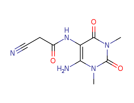 Acetamide,N-(6-amino-1,2,3,4-tetrahydro-1,3-dimethyl-2,4-dioxo-5-pyrimidinyl)-2-cyano- cas  5463-54-7