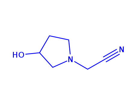Molecular Structure of 857637-01-5 (3-hydroxy-1-Pyrrolidineacetonitrile)
