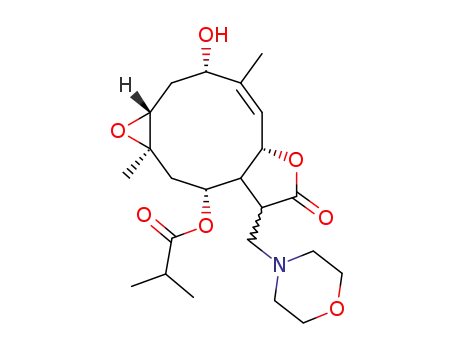 Isobutyric acid (Z)-(1aR,3S,5aS,9R,10aR)-3-hydroxy-4,10a-dimethyl-8-morpholin-4-ylmethyl-7-oxo-1a,2,3,5a,7,8,8a,9,10,10a-decahydro-1,6-dioxa-cyclopenta[a]cyclopropa[e]cyclodecen-9-yl ester