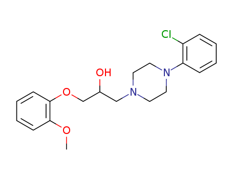 1-Piperazineethanol,4-(2-chlorophenyl)-a-[(2-methoxyphenoxy)methyl]- cas  5443-29-8