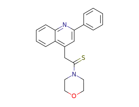 Molecular Structure of 5442-77-3 (1-morpholin-4-yl-2-(2-phenylquinolin-4-yl)ethanethione)