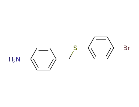Molecular Structure of 54306-14-8 (4-{[(4-Bromophenyl)sulfanyl]methyl}aniline)