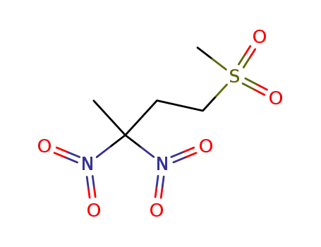 Molecular Structure of 5437-69-4 (1-methylsulfonyl-3,3-dinitro-butane)