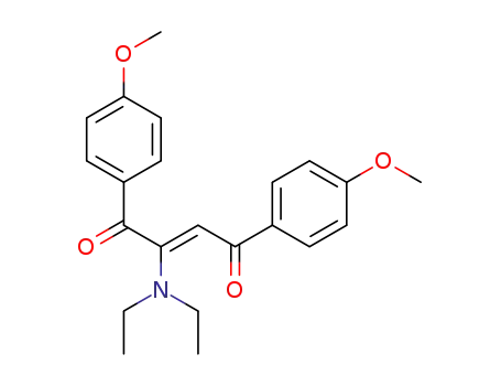 Molecular Structure of 5438-92-6 ((2Z)-2-(diethylamino)-1,4-bis(4-methoxyphenyl)but-2-ene-1,4-dione)