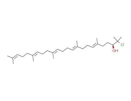 <S-(all E)>-2-chloro-3-hydroxy-2,6,10,15,19,23-hexamethyl-6,10,14,18,22-tetracosapentaene