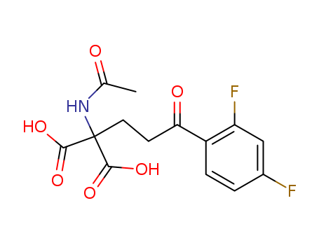 Propanedioic acid,2-(acetylamino)-2-[3-(2,4-difluorophenyl)-3-oxopropyl]- cas  6010-06-6