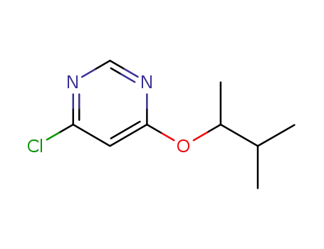 Molecular Structure of 601482-92-2 (Pyrimidine, 4-chloro-6-(1,2-dimethylpropoxy)-)