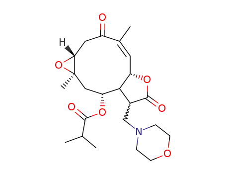 Isobutyric acid (Z)-(1aR,5aS,9R,10aR)-4,10a-dimethyl-8-morpholin-4-ylmethyl-3,7-dioxo-1a,2,3,5a,7,8,8a,9,10,10a-decahydro-1,6-dioxa-cyclopenta[a]cyclopropa[e]cyclodecen-9-yl ester