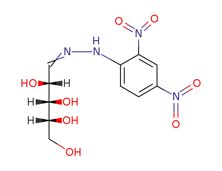 Molecular Structure of 54420-18-7 ((2R,3S,4R,5E)-5-[2-(2,4-dinitrophenyl)hydrazinylidene]pentane-1,2,3,4-tetrol (non-preferred name))
