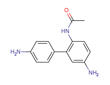 Molecular Structure of 5434-67-3 (N-[4-amino-2-(4-aminophenyl)phenyl]acetamide)
