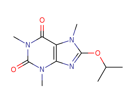 1H-Purine-2,6-dione,3,7-dihydro-1,3,7-trimethyl-8-(1-methylethoxy)- cas  5438-73-3
