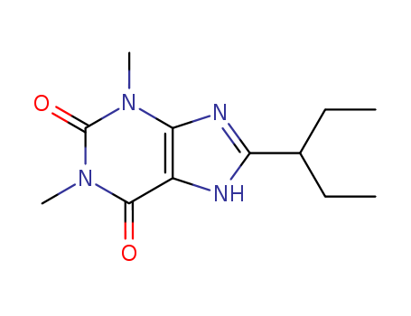 1H-Purine-2,6-dione,8-(1-ethylpropyl)-3,9-dihydro-1,3-dimethyl- cas  5429-31-2