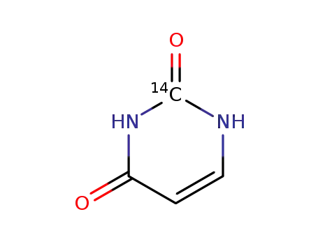 Molecular Structure of 626-07-3 (URACIL, [2-14C])