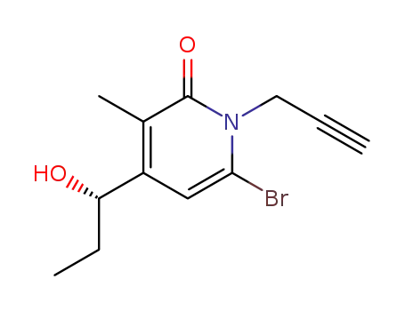 6-Bromo-4-((S)-1-hydroxy-propyl)-3-methyl-1-prop-2-ynyl-1H-pyridin-2-one