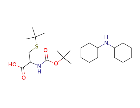 Molecular Structure of 60143-30-8 (BOC-CYS(TBU)-OH)