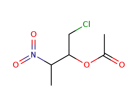 Molecular Structure of 5437-70-7 (1-chloro-3-nitrobutan-2-yl acetate)