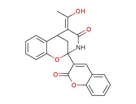 Molecular Structure of 127565-65-5 (9-(3-coumarinyl)-12-(2-hydroxyethylidene)-8-oxa-10-azatricyclo<7.3.1.0<sup>2.7</sup>>trideca-2,4,6-trien-11-one)