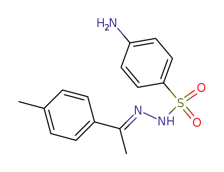 Molecular Structure of 5462-41-9 (4-amino-N-[1-(4-methylphenyl)ethylideneamino]benzenesulfonamide)