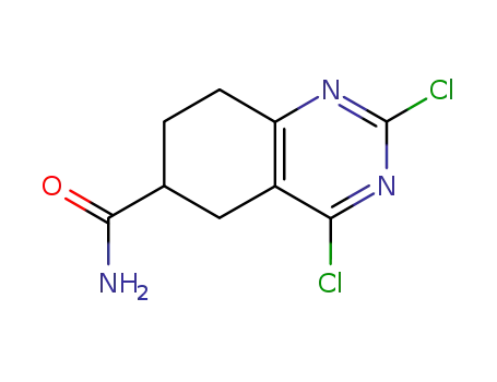 Molecular Structure of 99055-14-8 (2,4-dichloro-5,6,7,8-tetrahydro-quinazoline-6-carboxylic acid amide)