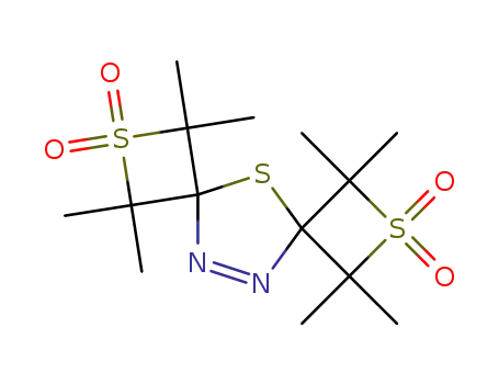 Molecular Structure of 94526-03-1 (2,5,8-Trithia-10,11-diazadispiro[3.1.3.2]undec-10-ene,
1,1,3,3,7,7,9,9-octamethyl-, 2,2,8,8-tetraoxide)
