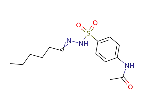 Molecular Structure of 5448-81-7 (N-[4-[(hexylideneamino)sulfamoyl]phenyl]acetamide)