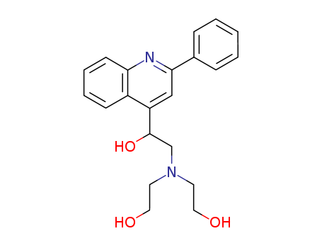 4-Quinolinemethanol, a-[[bis(2-hydroxyethyl)amino]methyl]-2-phenyl- cas  5445-71-6