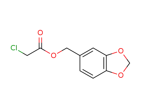 Molecular Structure of 5457-71-6 (benzo[1,3]dioxol-5-ylmethyl 2-chloroacetate)