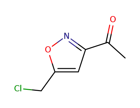 Molecular Structure of 93422-80-1 (Ethanone, 1-[5-(chloromethyl)-3-isoxazolyl]- (9CI))