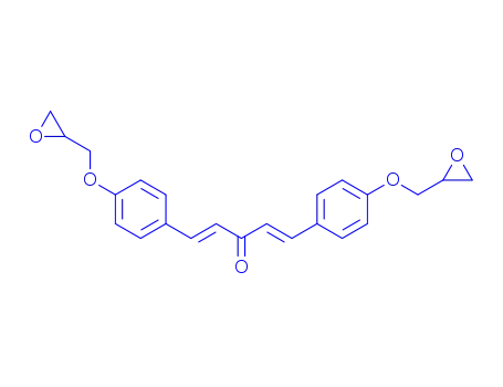 Molecular Structure of 60618-05-5 (1,5-bis[4-(2,3-epoxypropyloxy)phenyl]penta-1,4-dien-3-one)