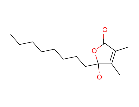 Molecular Structure of 6066-56-4 (5-hydroxy-3,4-dimethyl-5-octylfuran-2(5H)-one)