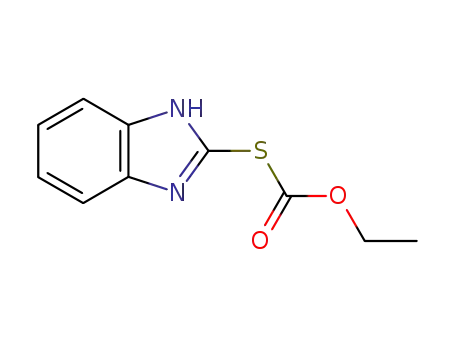 Molecular Structure of 5463-08-1 (S-1H-benzimidazol-2-yl O-ethyl carbonothioate)