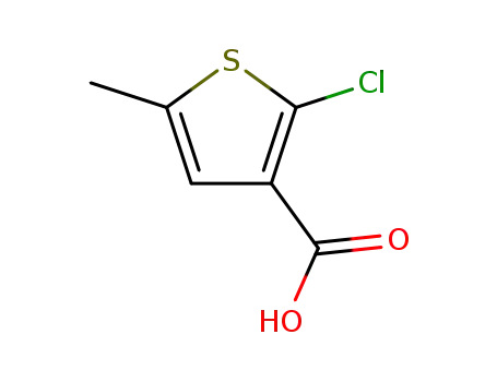 Molecular Structure of 54494-61-0 (2-CHLORO-5-METHYLTHIOPHENE-3-CARBOXYLIC ACID)