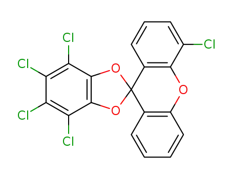 4,4',5,6,7-Pentachlorospiro[1,3-benzodioxole-2,9'-xanthene]