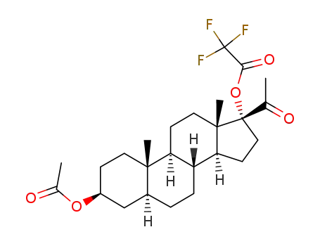 3β,17α-dihydroxy-5α-pregnan-20-one 3-acetate 17-trifluoroacetate