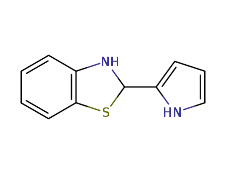Molecular Structure of 31230-94-1 (2-(1H-pyrrol-2-yl)-2,3-dihydro-1,3-benzothiazole)
