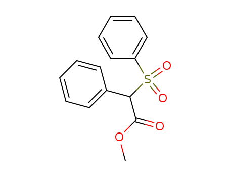 Molecular Structure of 5453-71-4 (methyl phenyl(phenylsulfonyl)acetate)