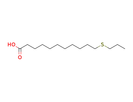 Molecular Structure of 5455-16-3 (11-propylsulfanylundecanoic acid)