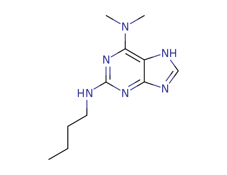 9H-Purine-2,6-diamine,N2-butyl-N6,N6-dimethyl- cas  5463-10-5