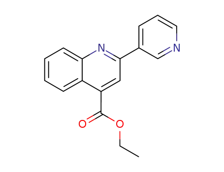Molecular Structure of 5471-13-6 (ethyl 2-pyridin-3-ylquinoline-4-carboxylate)