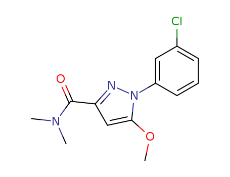 1H-Pyrazole-3-carboxamide,1-(3-chlorophenyl)-5-methoxy-N,N-dimethyl-