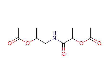 Molecular Structure of 5455-68-5 (1-(2-acetyloxypropanoylamino)propan-2-yl acetate)