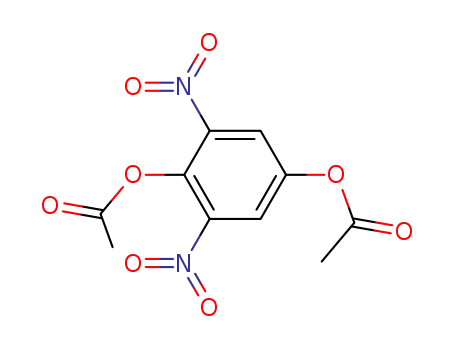 Molecular Structure of 606-32-6 (2,6-dinitrobenzene-1,4-diyl diacetate)