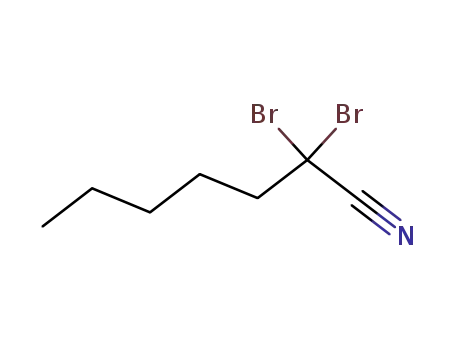Molecular Structure of 60623-74-7 (2,2-DIBROMOHEPTANITRILE)