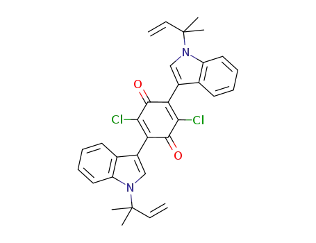 2,5-dichloro-3,6-bis(1-(2-methylbut-3-en-2-yl)-1H-indol-3-yl)cyclohexa-2,5-diene-1,4-dione